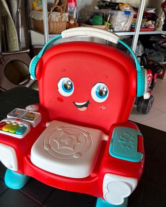 Poltroncina interattiva Baby Clementoni rossa