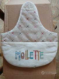 Porta mollette ricamato 