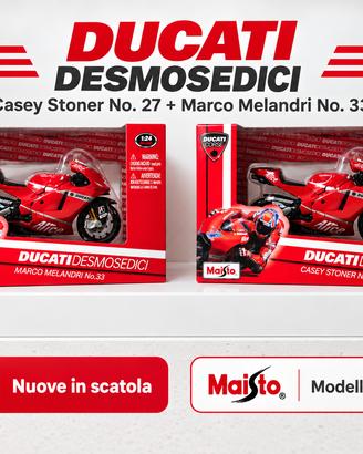 Ducati Desmosedici Maisto 1:18 – Stoner + Melandri