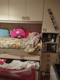 Cameretta per bambini 2 posti letto.