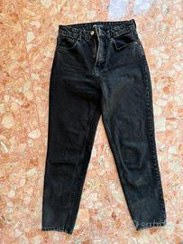 Zara cropped jeans mum’s fit black EUR 36