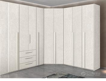 armadio sirio angolare con scrivania incorporata