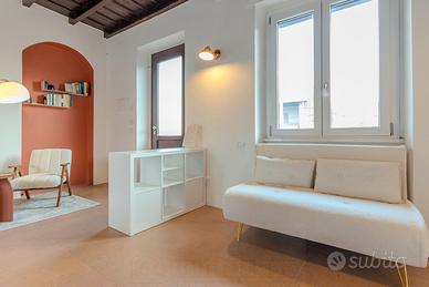 Divano letto VESTFOLD Bouclé Bianco 2 posti NUOVO