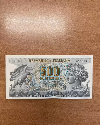 Banconota 500 Lire italia Numismatica Collezione