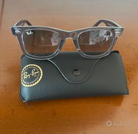 Ray-Ban RB2140 Wayfarer Transparent Grey Nuovi