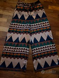 Pantaloni a palazzo fantasia