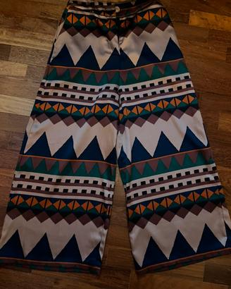 Pantaloni a palazzo fantasia