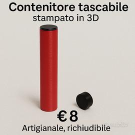 Contenitore tascabile stampato in 3D – Artigianale