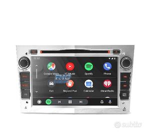 RADIO GPS ANDROID 11 GRIGIO CHIARO PER OPEL ASTRA 