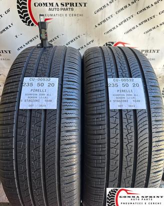 2 PNEUMATICI 235/50 R20 PIRELLI 4 STAGIONI 95%