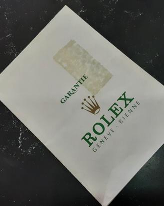Garanzia Rolex Anni 70 originale 