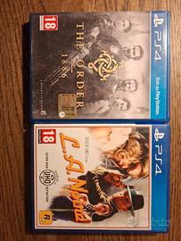 L.A. Noire e The Order 1886 PS4