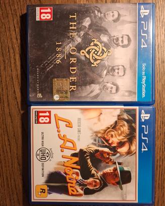 L.A. Noire e The Order 1886 PS4