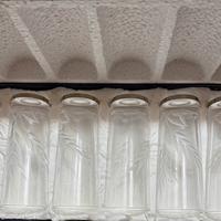 Set 6 bicchieri da Whisky di cristallo e argento