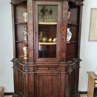 Credenza/vetrina in legno massiccio