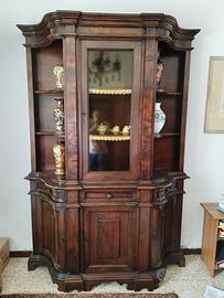 Credenza/vetrina in legno massiccio
