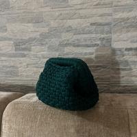 Clutch bag verde bottiglia