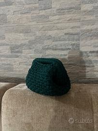 Clutch bag verde bottiglia