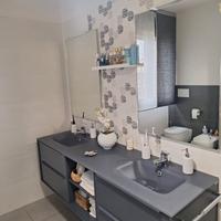 BERLONI Mobile 193x54 con piano in cristallo