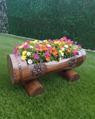 fioriera in legno