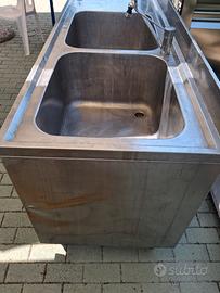 lavello professionale in acciaio inox 