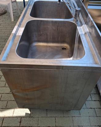 lavello professionale in acciaio inox 