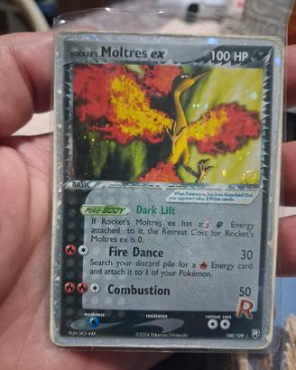 carta pokemon moltres ex rocket's