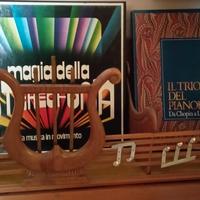 porta dischi 33 in legno