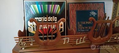 porta dischi 33 in legno