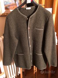 Giacca lana cotta verde Moessmer taglia XL