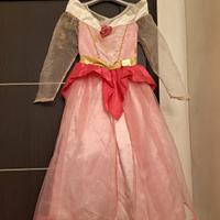 vestito carnevale Disney principessa Aurora 8 anni