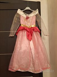 vestito carnevale Disney principessa Aurora 8 anni