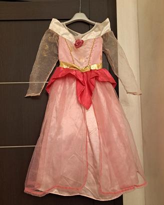 vestito carnevale Disney principessa Aurora 8 anni