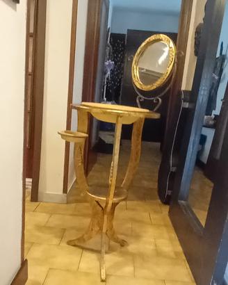 toilette lavabo con specchio catino