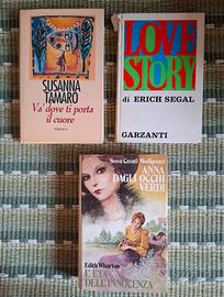Collezione 3 libri romantici vintage anni 70 80 90