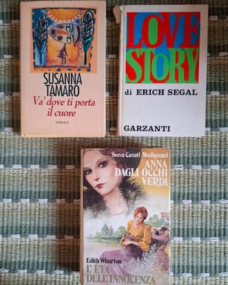 Collezione 3 libri romantici vintage anni 70 80 90