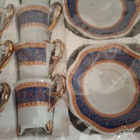 Mini servito da caffè vintage in fine porcellana