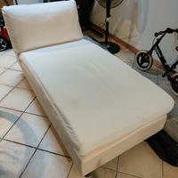 Lettino/Chaise lounge Ikea bianco sfoderabile 