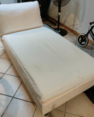 Lettino/Chaise lounge Ikea bianco sfoderabile 
