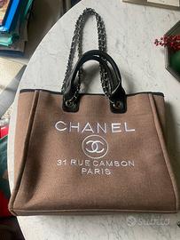 Tote bag  in tessuto e pelle