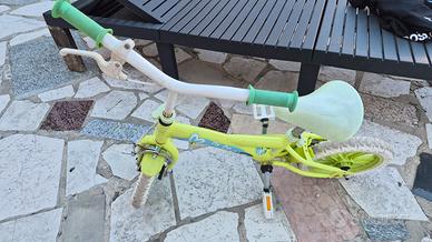 Bicicletta Bimba/o 12" Verde Acqua – Ideale per Im