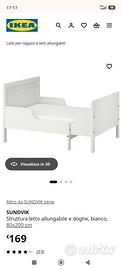 letto Ikea singolo con materasso