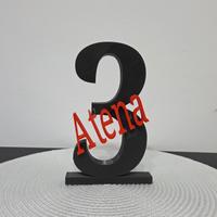 Numero e scritta personalizzabile stampa 3D