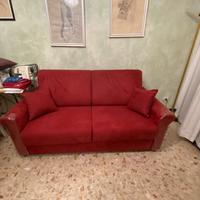 Divano letto alcantara