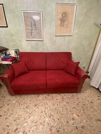 Divano letto alcantara
