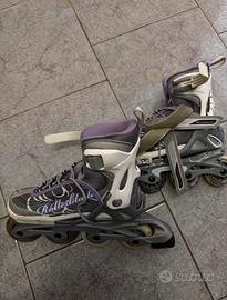 Pattini in linea Rollerblade + protezioni