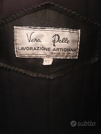 giubbotto moto in vera pelle  taglia xl