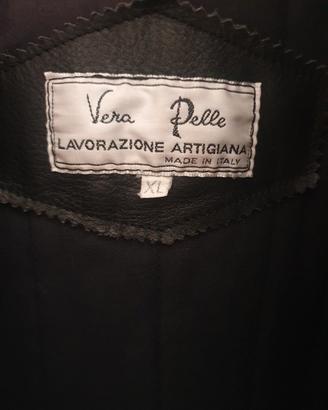 giubbotto moto in vera pelle  taglia xl