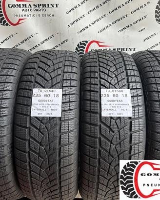 4 PNEUMATICI 235/60 R18 GOODYEAR INVERNALI 95%