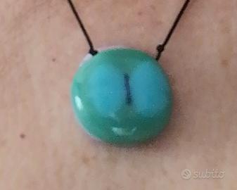 Ciondolo Murano "farfalla" con cordino 